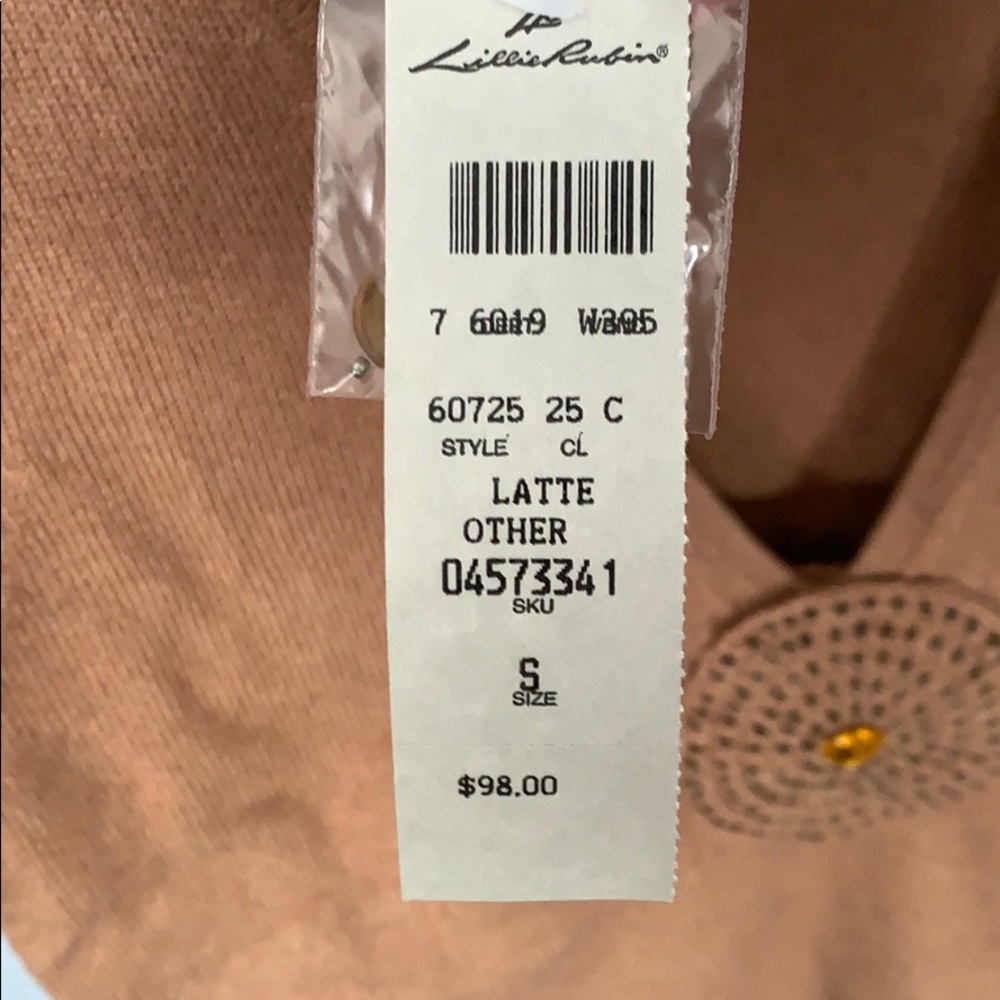 NWT! Lillie Rubin Ladies Tan Top - Picture 4 of 5